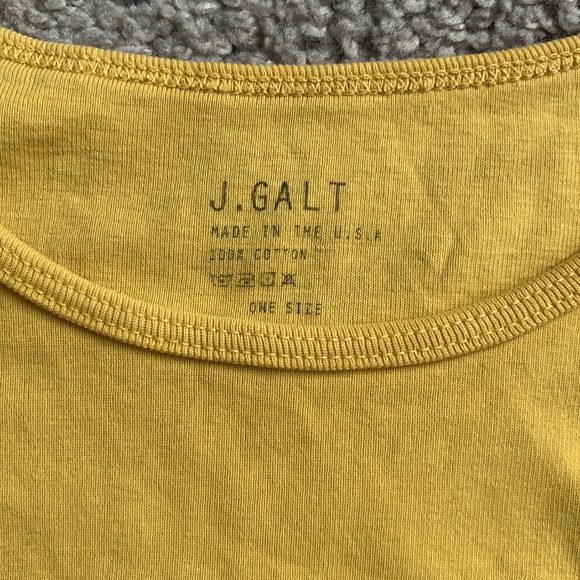 Yellow cropped tee - Picture 3 of 3